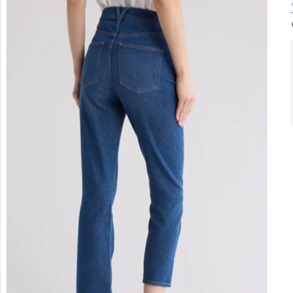 Veronica Beard Carly Crop Kick Flare Jeans Cornflower Size 25 - Picture 6 of 7